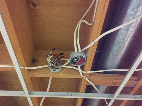 can you mount electrical box on joists|wiring a junction box above electrical.